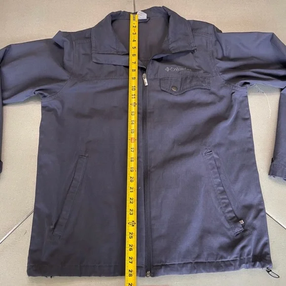 SOLD 🌟COLUMBIA Canvas zip up jacket Men’s blue Venture Creek Jacket lightM - Picture 2 of 12